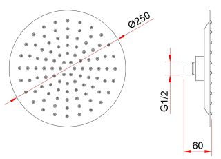 Душевой комплект Berges Ventas 3R хром 073007